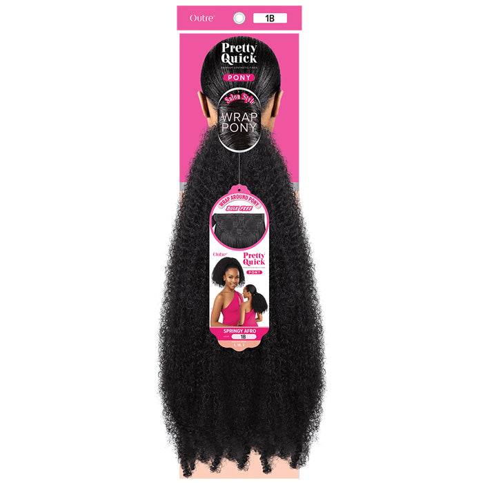 Outre Wrap Around Pony Bulk Free Pretty Quick - SPRINGY AFRO