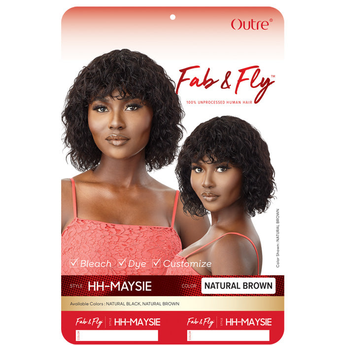 Outre Fab & Fly 100% Unprocessed Human Hair Full Cap Wig - MAYSIE