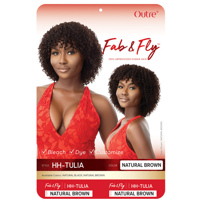 Outre Fab & Fly 100% Unprocessed Human Hair Full Cap Wig - TULIA