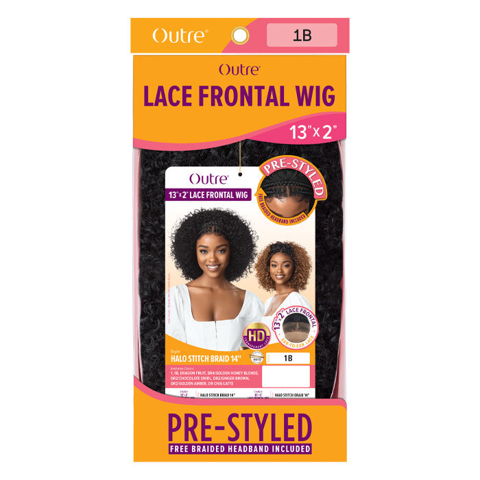 Outre Pre-Styled Glueless 13X2 HD Lace Front Wig - HALO STITCH BRAID 14"