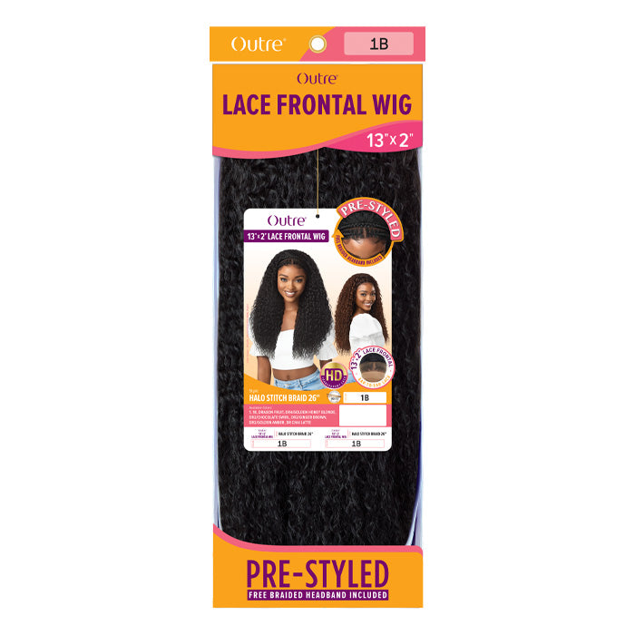 Outre Pre-Styled Glueless 13X2 HD Lace Frontal Wig - HALO STITCH BRAID 26"