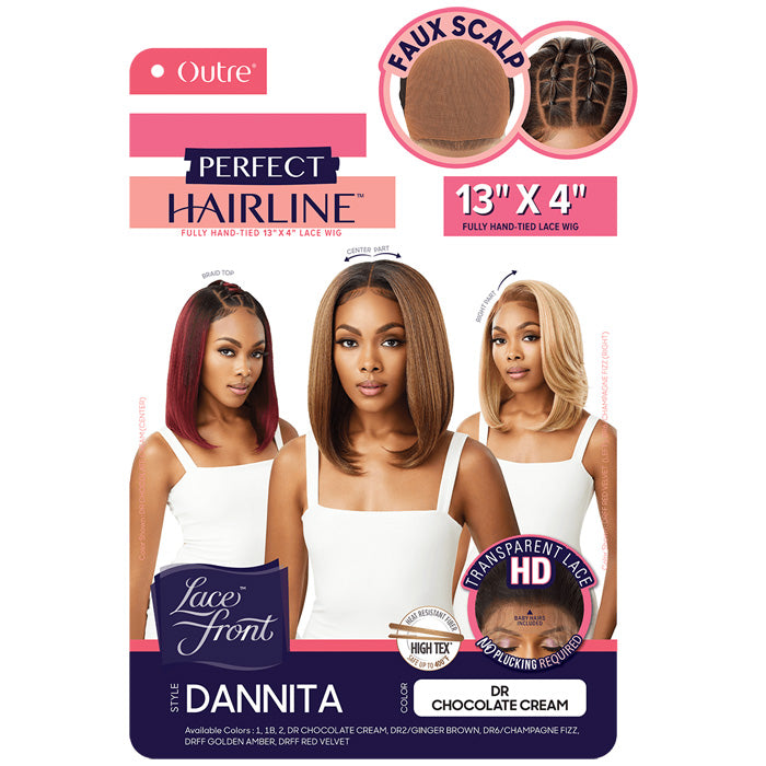 Outre Synthetic Lace Front Wig Perfect Hairline 13x4 FAUX SCALP DANNITA