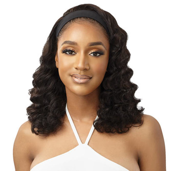 Outre 100% Unprocessed Human Hair Headband Wig - BODY CURL 16