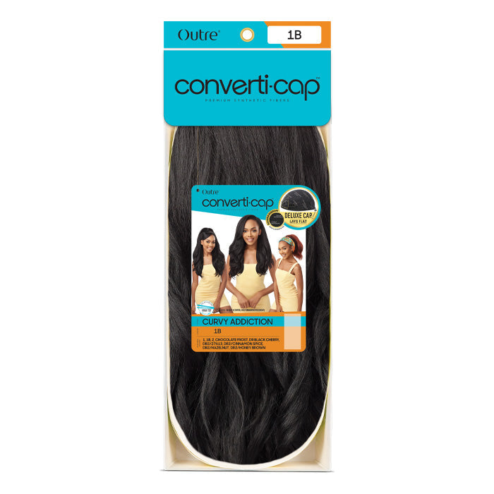 Outre Converti Cap + Wrap Pony Deluxe Half Wig - CURVY ADDICTION