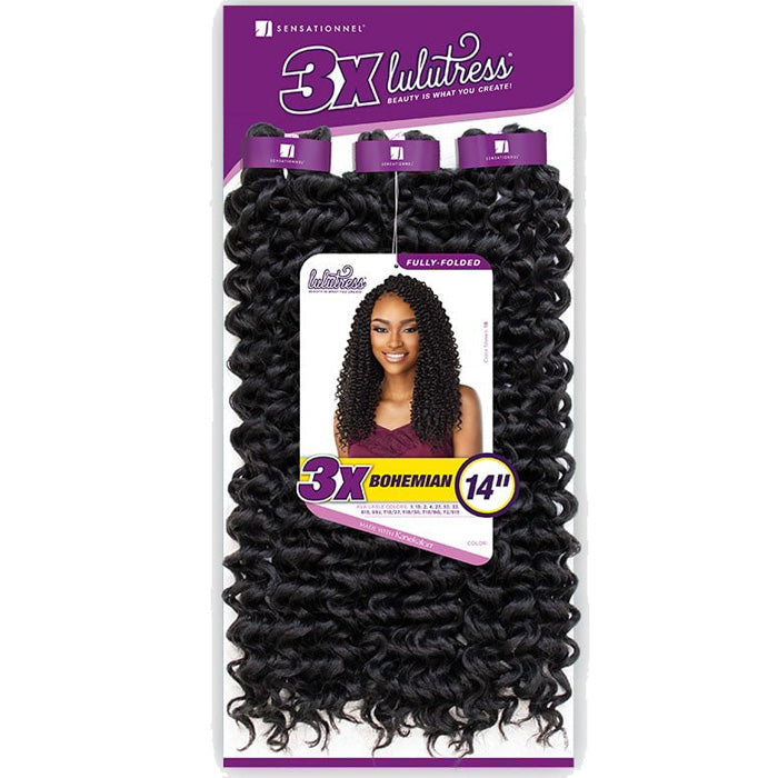 Sensationnel Lulutress Fully-Folded Crochet Braids - 3X BOHEMIAN 14"
