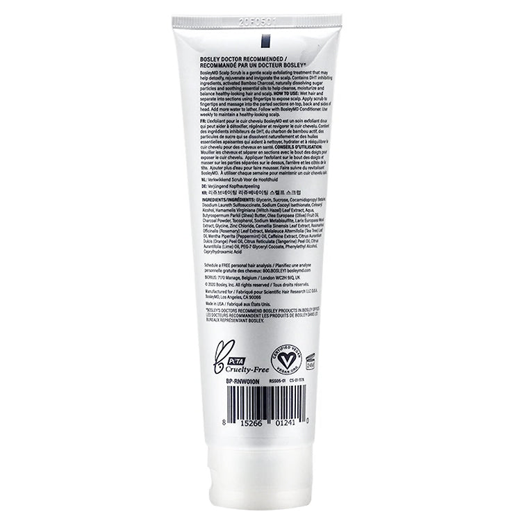 Bosley MD Rejuvenating Scalp Scrub with Bamboo Charcoal - 5.1 oz
