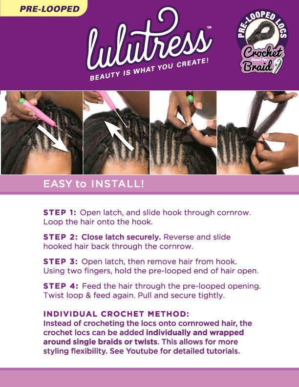 Sensationnel Lulutress Crochet Braid 2X OCEAN WAVE 8 Inch