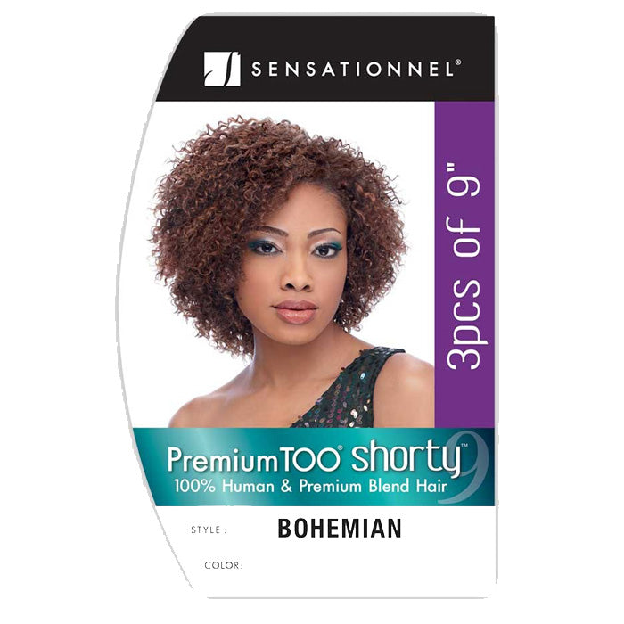 Sensationnel Premium Too Shorty Human Hair Blend Weave - BOHEMIAN 3 PCS 9"