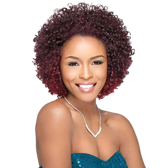 Sensationnel Premium Too Shorty Human Hair Blend Weave - CORK SCREW (3 Pcs of 9")