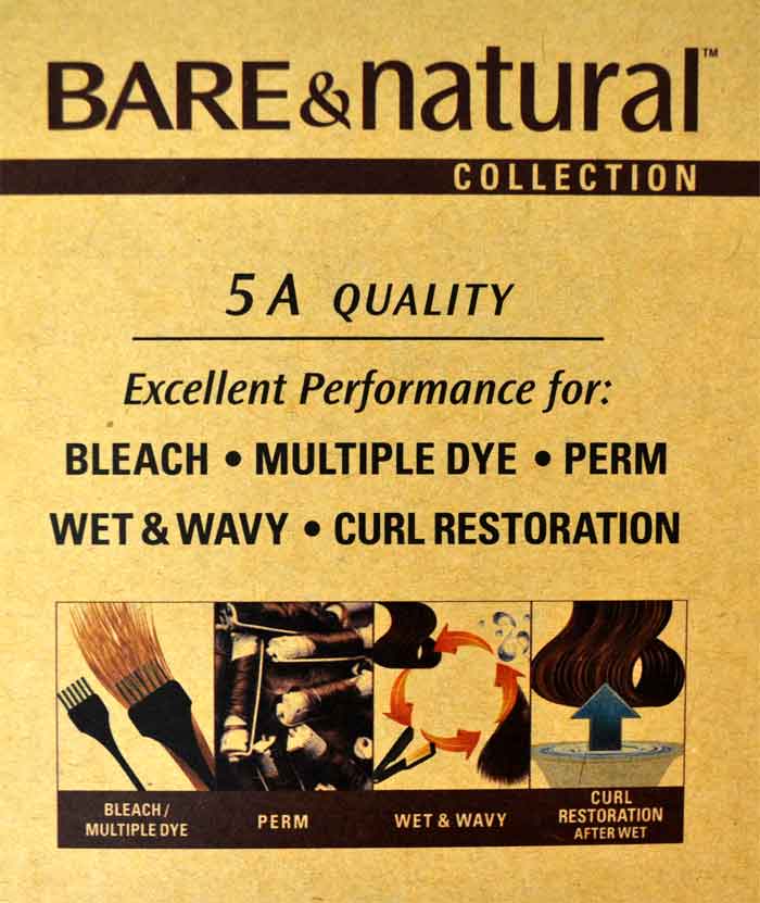 Sensationnel Bare & Natural Brazilian Unprocessed Human Hair NATURAL WAVY LACE CLOSURE 12"