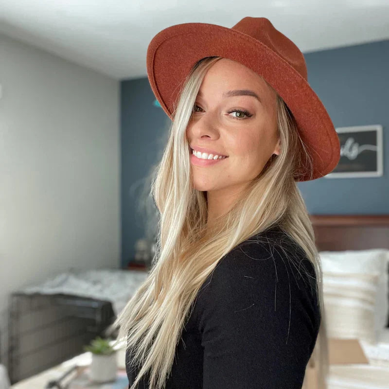 Serena Felt Fedora | Rust | Headbands of Hope
