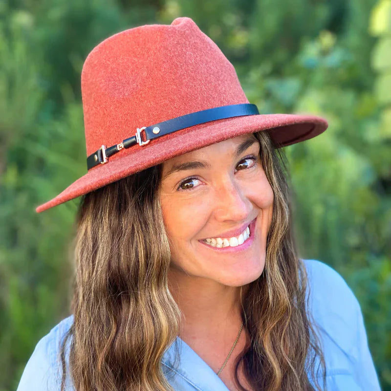 Serena Felt Fedora | Rust | Headbands of Hope