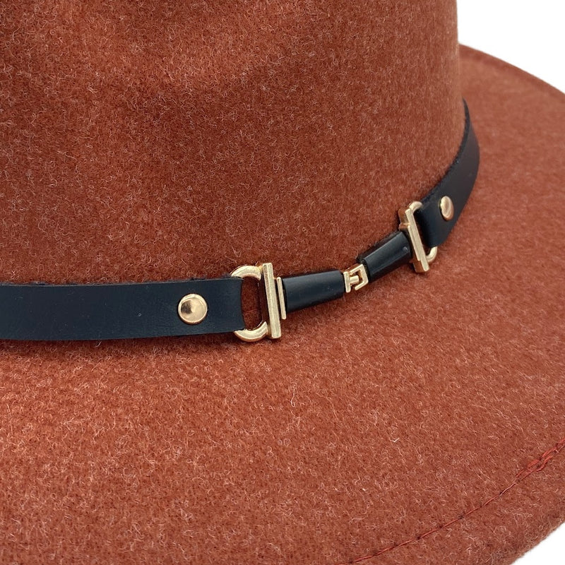 Serena Felt Fedora | Rust | Headbands of Hope