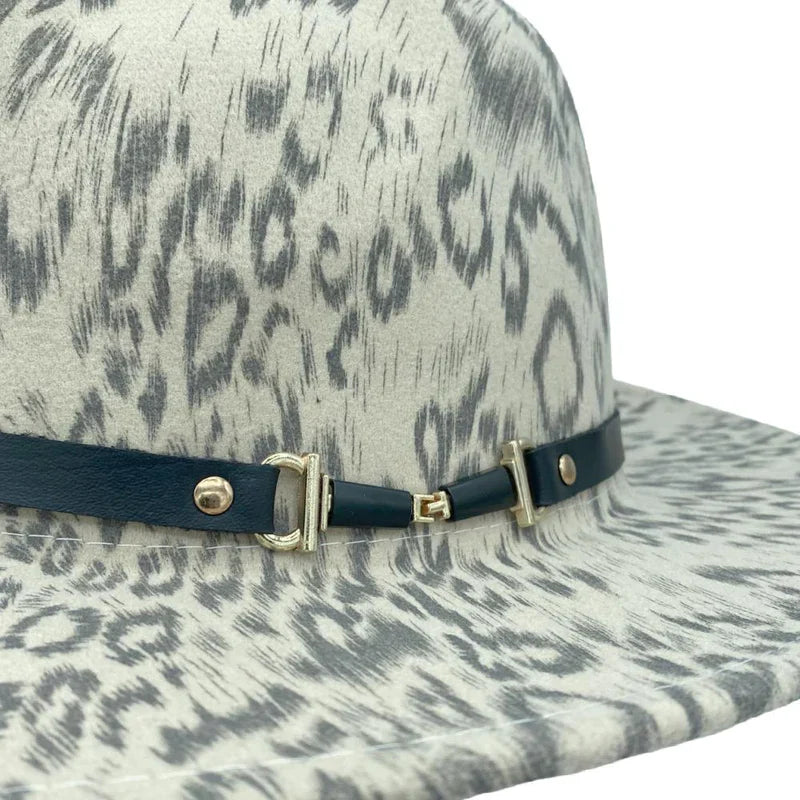 Serena Felt Fedora | Tan Leopard | Headbands of Hope