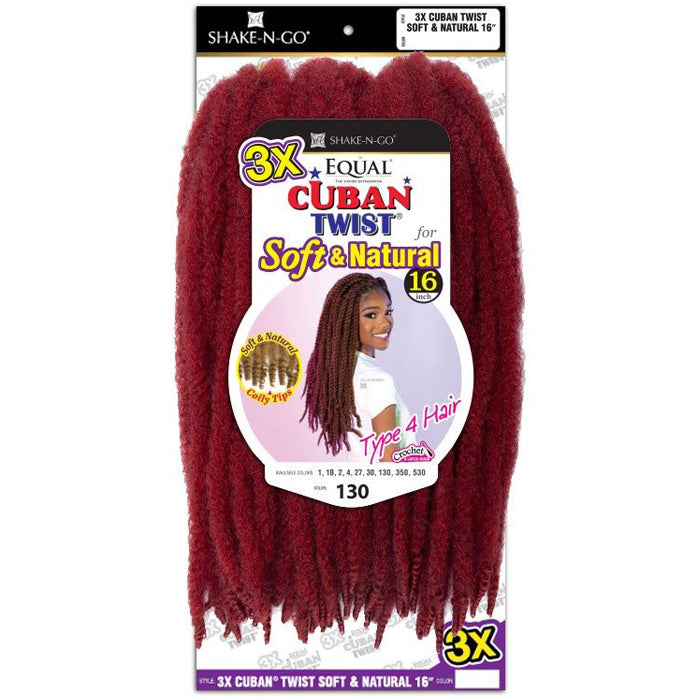 FreeTress Equal 3X CUBAN TWIST SOFT & NATURAL 16"