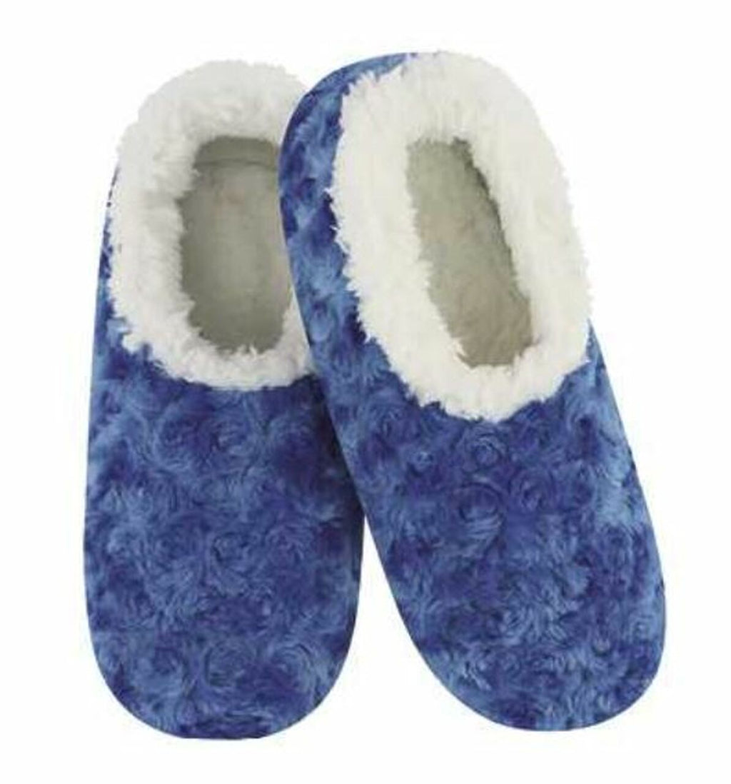 Spring is Blooming Rose Women's Soft Faux Fur Snoozies!® Slippers