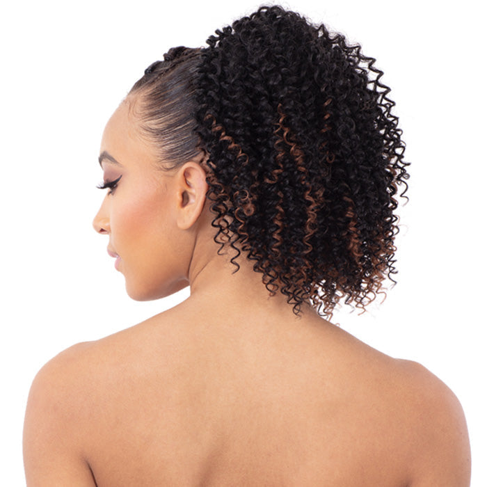 Shake N Go Equal Flex Crochet Ponytail - C-MINI CURL - Drawstring Cap