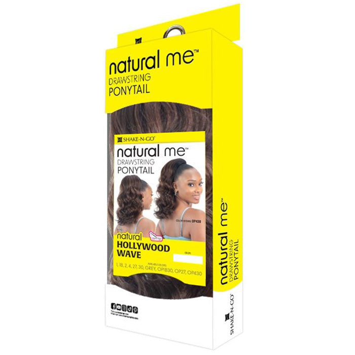 Shake N Go Natural Me Drawstring Ponytail - NATURAL HOLLYWOOD WAVE