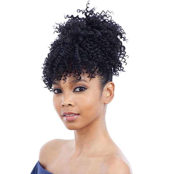 Model Model Ponytail and Bang Drawstring Ponytail - SPRING