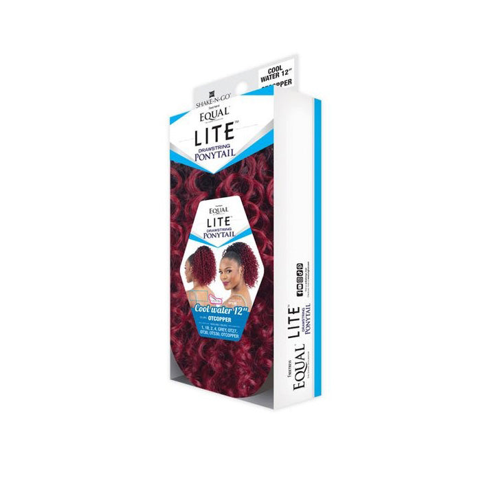 Shake N Go Equal Lite Drawstring Ponytail - COOL WATER 12"