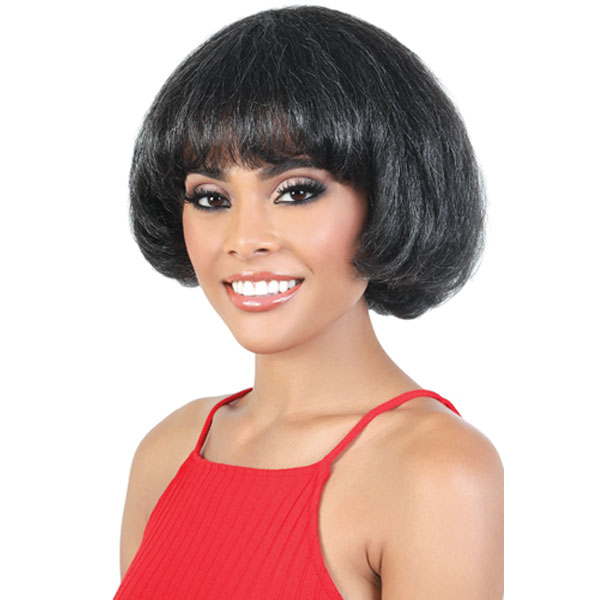 Motown Tress Synthetic Silver Gray Hair Collection Wig - S TAMARA