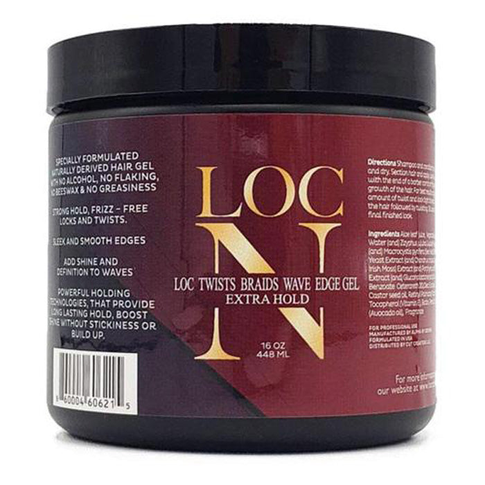 LOC N Twists Braids Wave Edge Gel 16oz - EXTRA HOLD