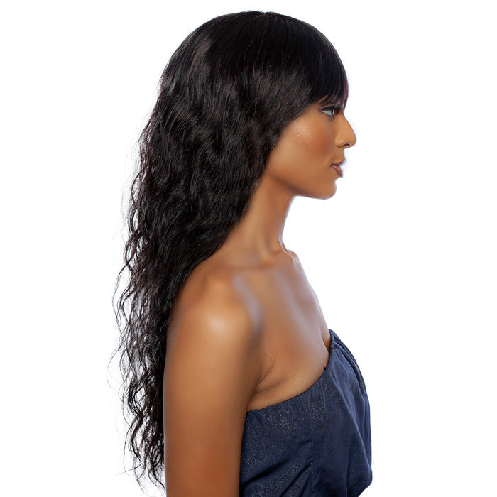 Mane Concept Trill 100% Unprocessed Human Hair 11A Full Wig - TRM109 NATURAL WAVE FULL BANG 28"