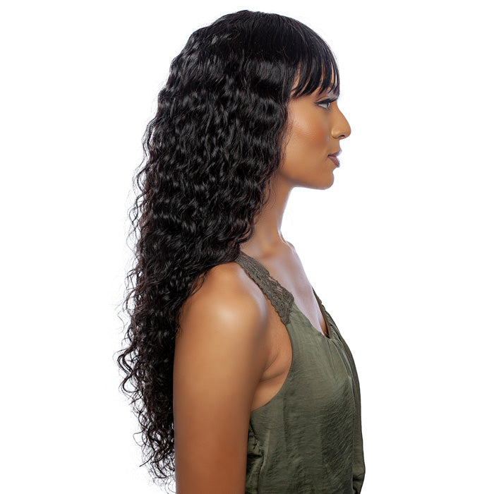 Mane Concept Trill 100% Unprocessed Human Hair 11A Full Wig - DEEP CURL FULL BANG 28" TRM110