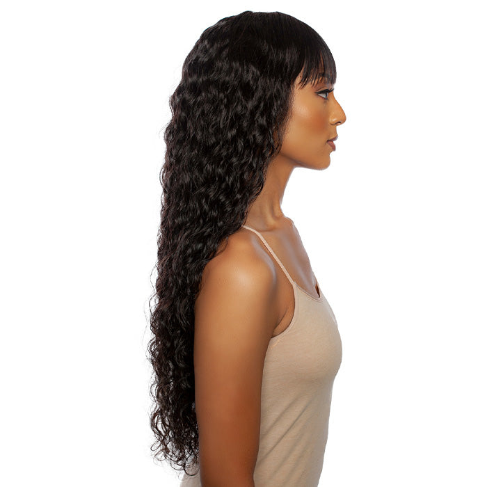 Mane Concept Trill 100% Unprocessed Human Hair 11A Full Wig - TRM114 DEEP CURL FULL BANG 32"
