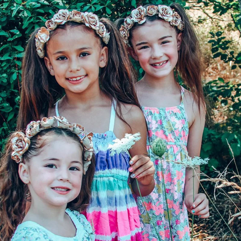 Gold Flower Crown Headband | Headbands of Hope