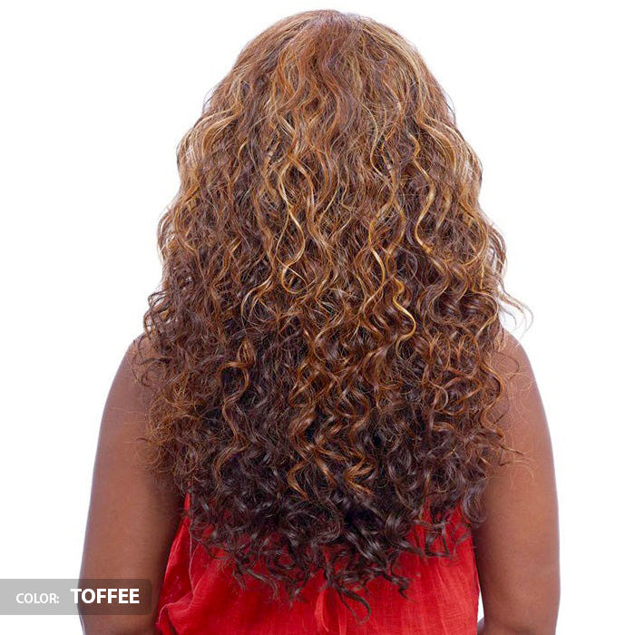 Vanessa Honey-C Brazilian Human Hair Blend Swissilk Lace Front C-Side Part Wig TCHB JOBET