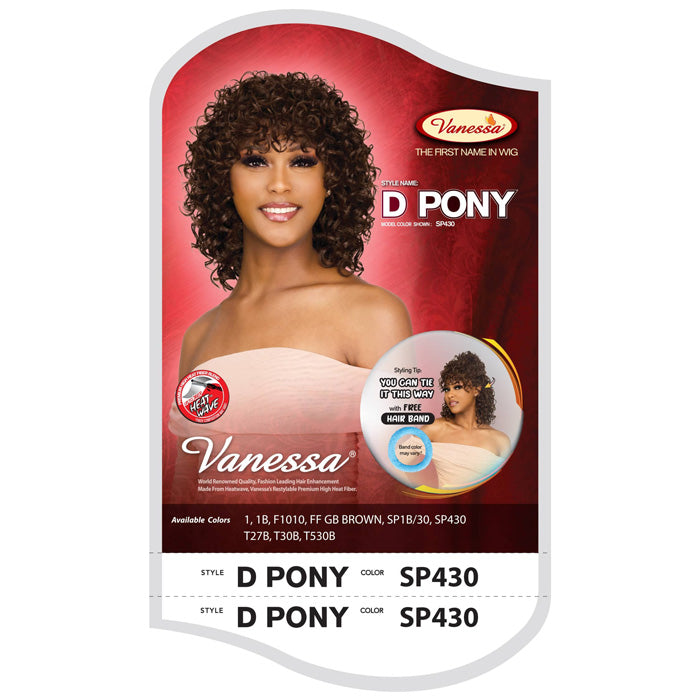 Vanessa Fashion Full Wig - D PONY