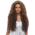 Vanessa Honey-4 Brazilian Human Hair Blend Lace Front Wig MOGANY