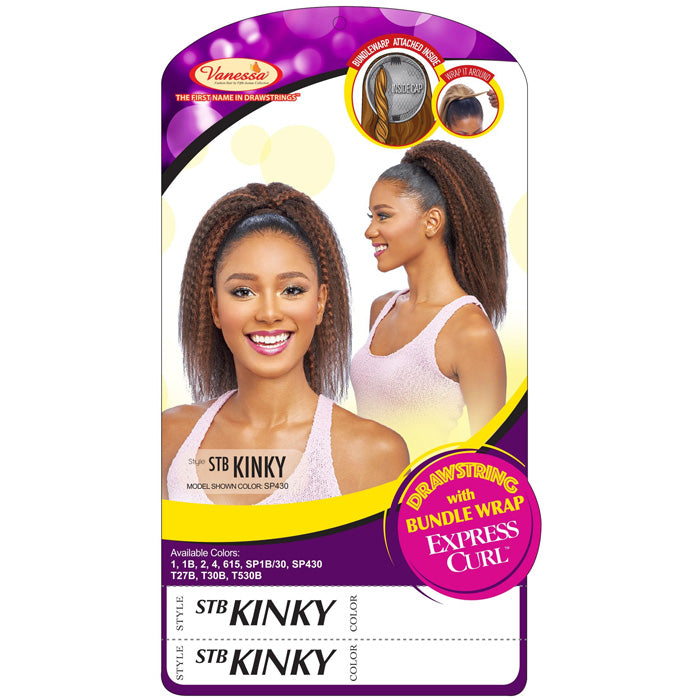 Vanessa Drawstring with Bundle Wrap Express Curl Ponytail - STB KINKY