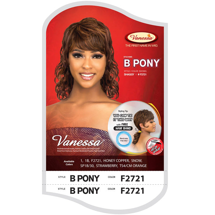 Vanessa Fashion Full Wig - B PONY