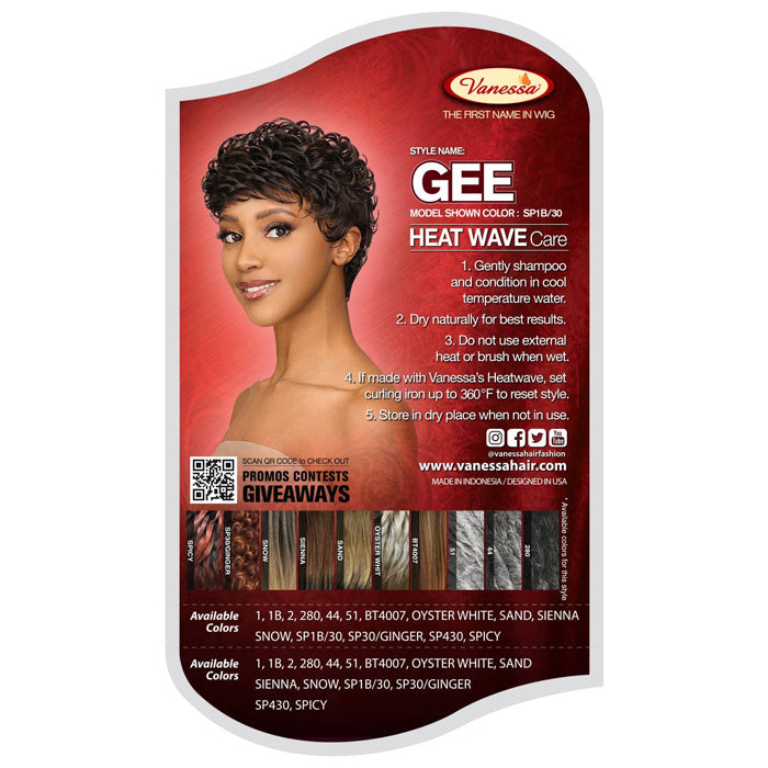 Vanessa Fashion Full Wig - GEE