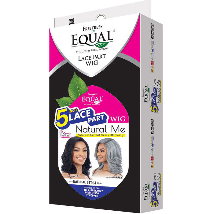 Freetress Equal Natural Me 5" Lace Part Wig - NATURAL SET (L)