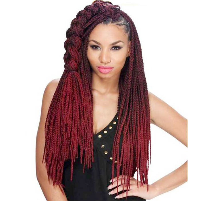 Zury Sis Bulk & Braid Loop Crochet Braid - BOX MEDIUM BRAID 22" (100% Hand Braided)