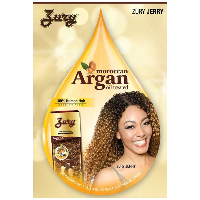Zury Sis Gold Edition 100% Human Hair Weave - JERRY 10-18" (Argan Oil Treated)