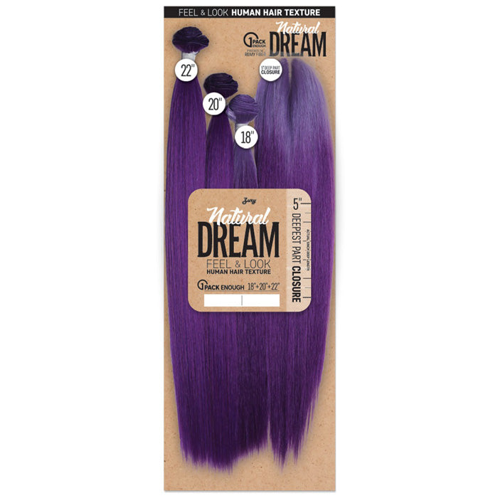 Zury Sis Natural Dream Weave - MULTI YAKY 18"/20"/22" + 5" Deep Closure