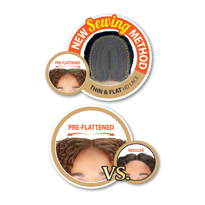 Zury Sis Naturali Star Pre-Flattened 4" Parting HD Lace Front Wig - NAT-FT LACE H DAY