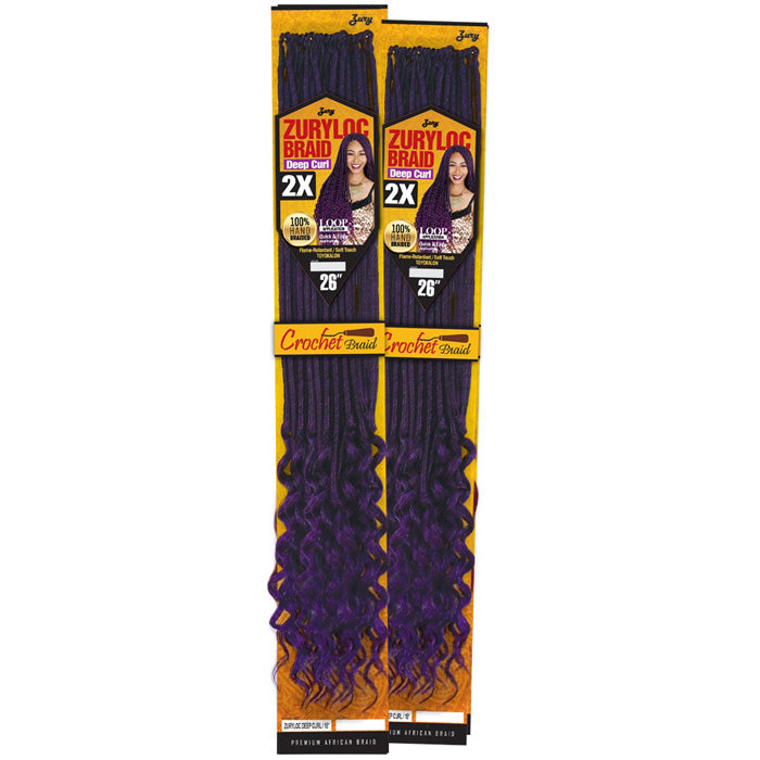 Zury Goddess Braid Loop Crochet LOCS DEEP CURL 26 Inch